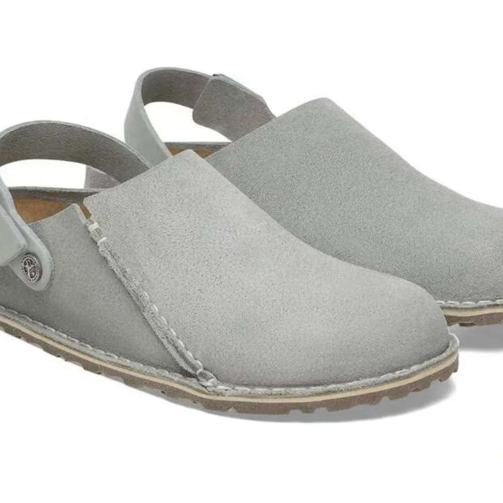 Birkenstock Gray Suede Mules - Picture 6 of 6